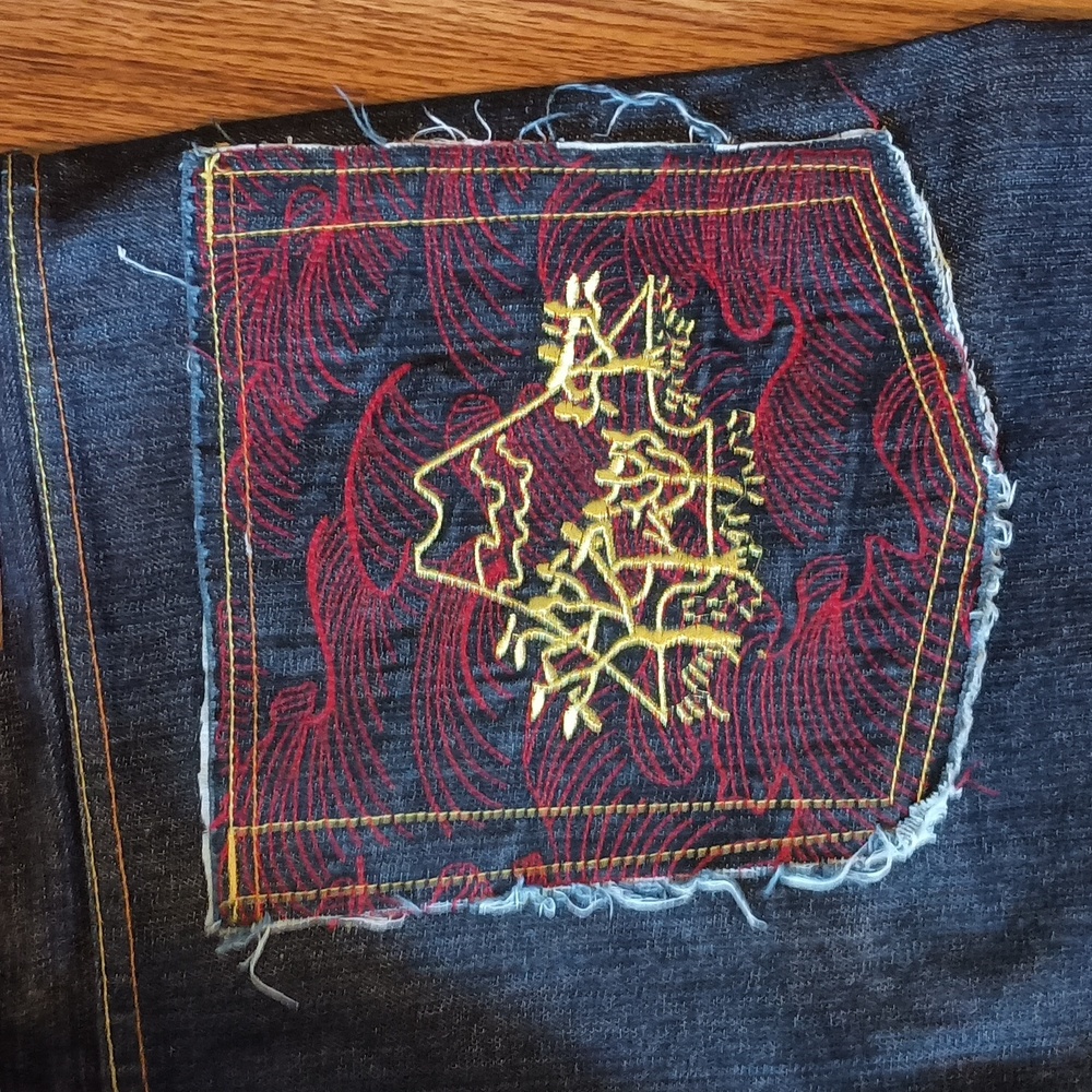 Red Monkey RMC embroidered jeans - Picture 3 of 8